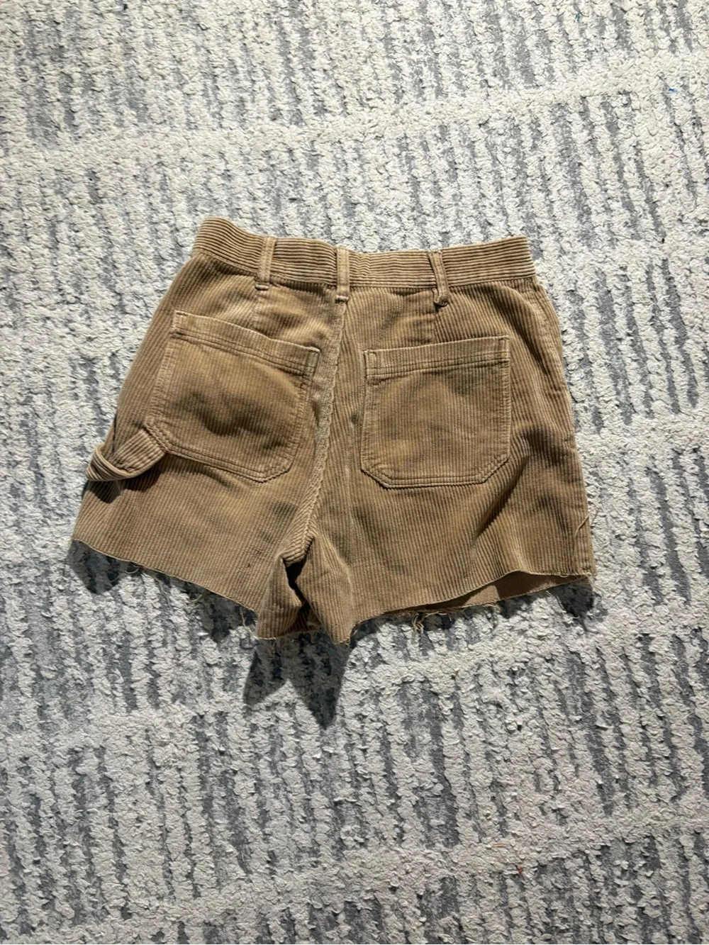 Pacsun tan corduroy cargo wide shorts size 27